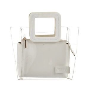 Staud
PVC Top Handle Bag - White